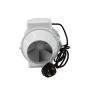 In Line Hydroponic Hobby Extractor Fan TURBO E Mixed Flow Loft Grow Room Tent Mounted Ventilator - 100 mm 4 "