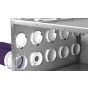 160mm - MVHR Heat Recovery Ventilation Air Manifold Box Semi Rigid Flexible 75mm Ducting - 8 Port