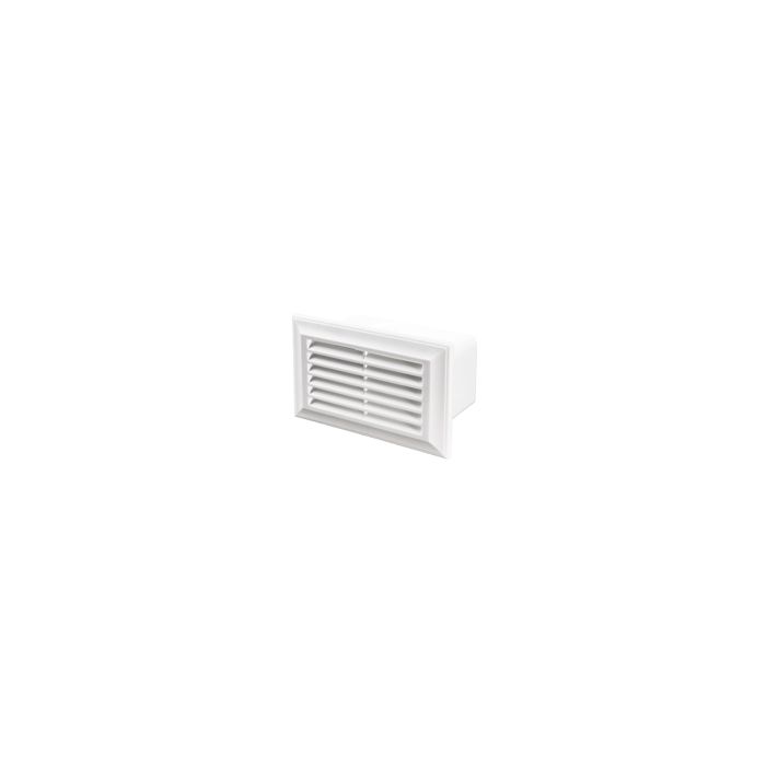 Decor Flat Plastic Duct Air Brick Wall Grille White