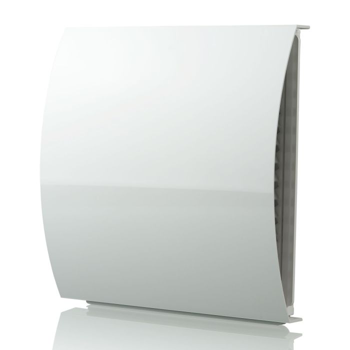 125mm - External Wall Wind Sound Baffle Vent Cover Draft Excluding Air Ventilation For Extractor Fans & Heat Recovery - White
